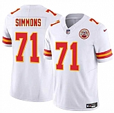 Men & Women & Youth Kansas City Chiefs #71 Josh Simmons White 2025 Draft F.U.S.E. Vapor Untouchable Limited Stitched Jersey,baseball caps,new era cap wholesale,wholesale hats